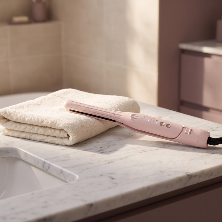 Solene | Airflow Pencil Curling Iron, 0.65 Inch Slim Barrel Wand for Tight Curls, Ringlets and Root Volume