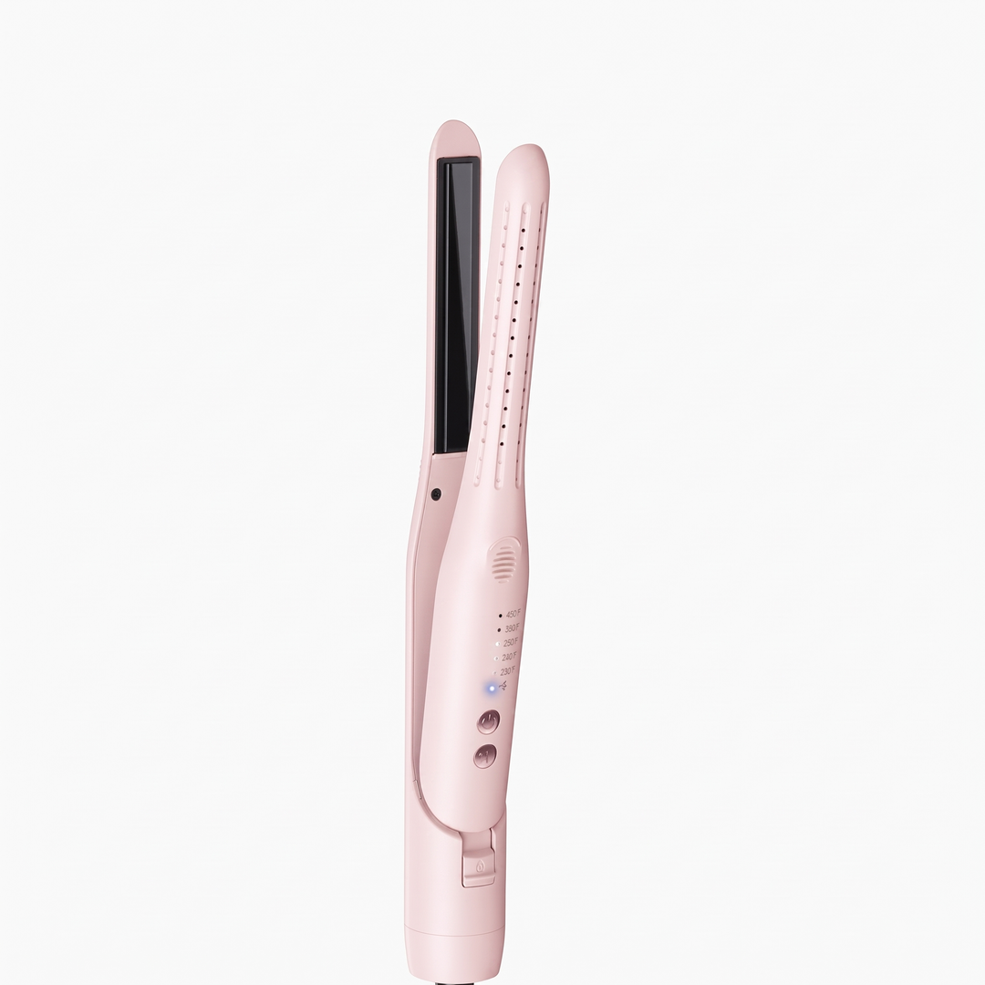 Solene | Airflow Pencil Curling Iron, 0.65 Inch Slim Barrel Wand for Tight Curls, Ringlets and Root Volume