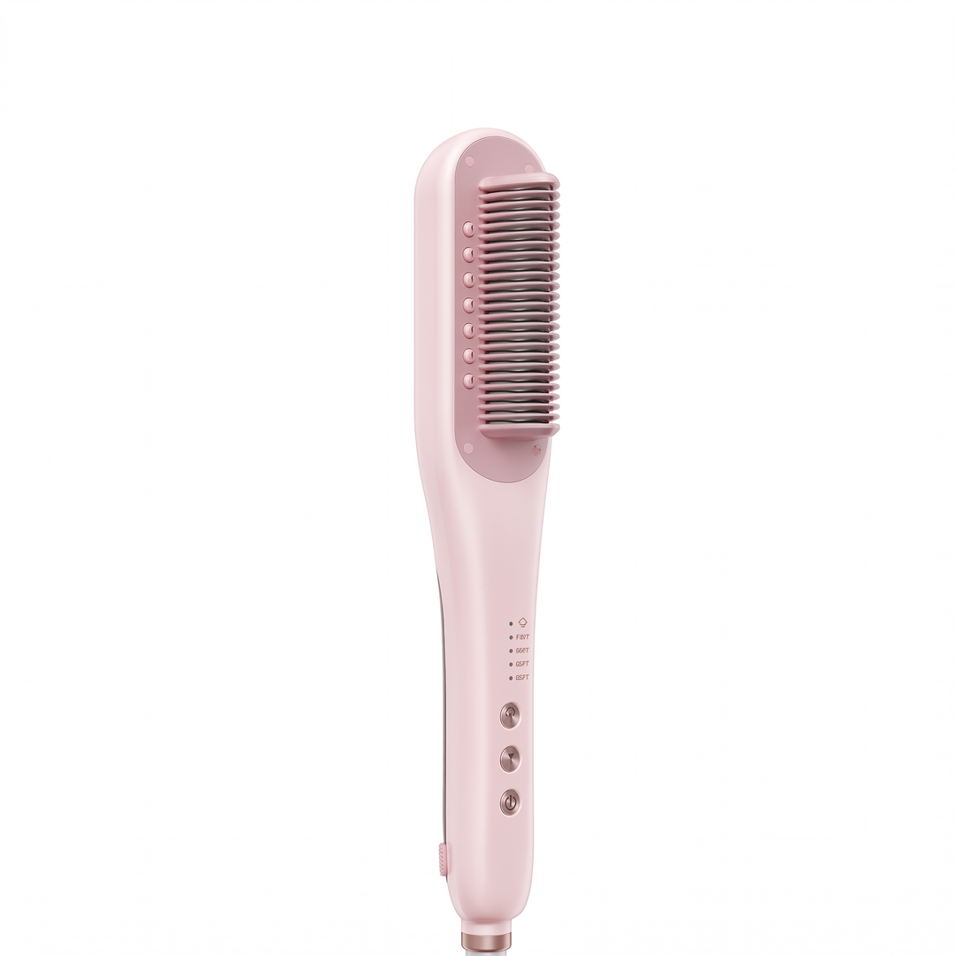 Mirelle | Steam Straightening Brush, Ceramic Anti Scald Bristles and 4 Heat Settings for Thick, Curly and Frizzy Hair