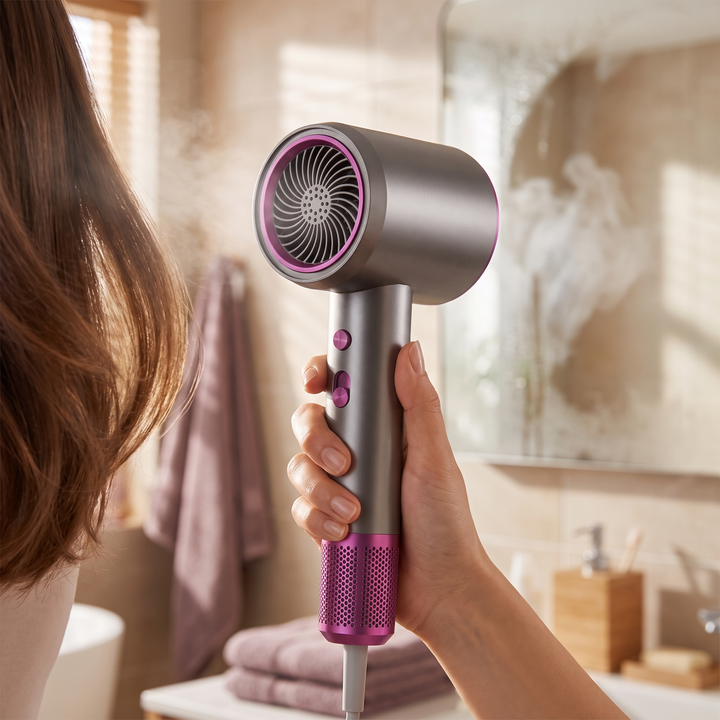 Vesta | Ionic Blow Dryer, Negative Ion Hair Dryer with Concentrator and Diffuser for Fast Frizz Free Drying