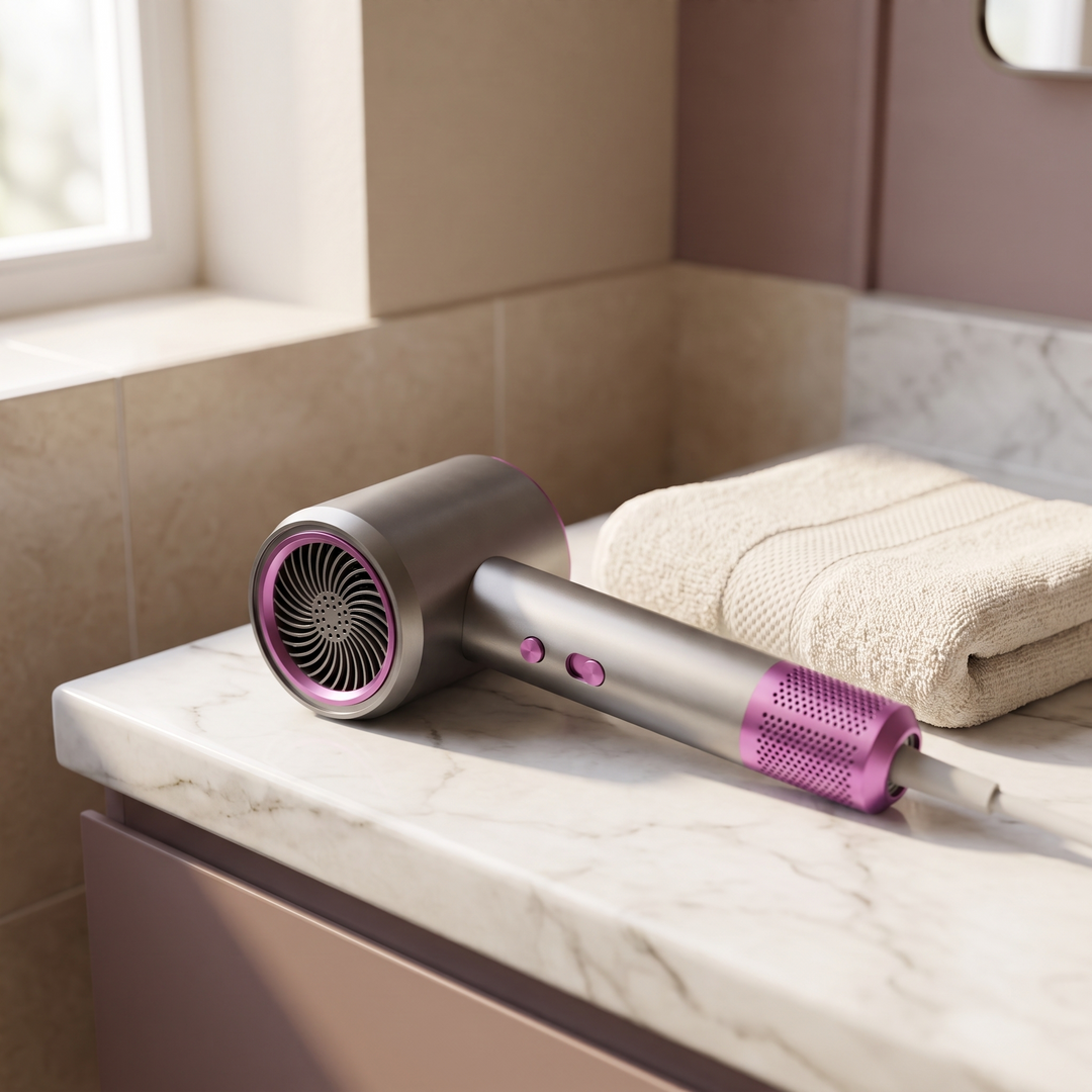 Vesta | Ionic Blow Dryer, Negative Ion Hair Dryer with Concentrator and Diffuser for Fast Frizz Free Drying
