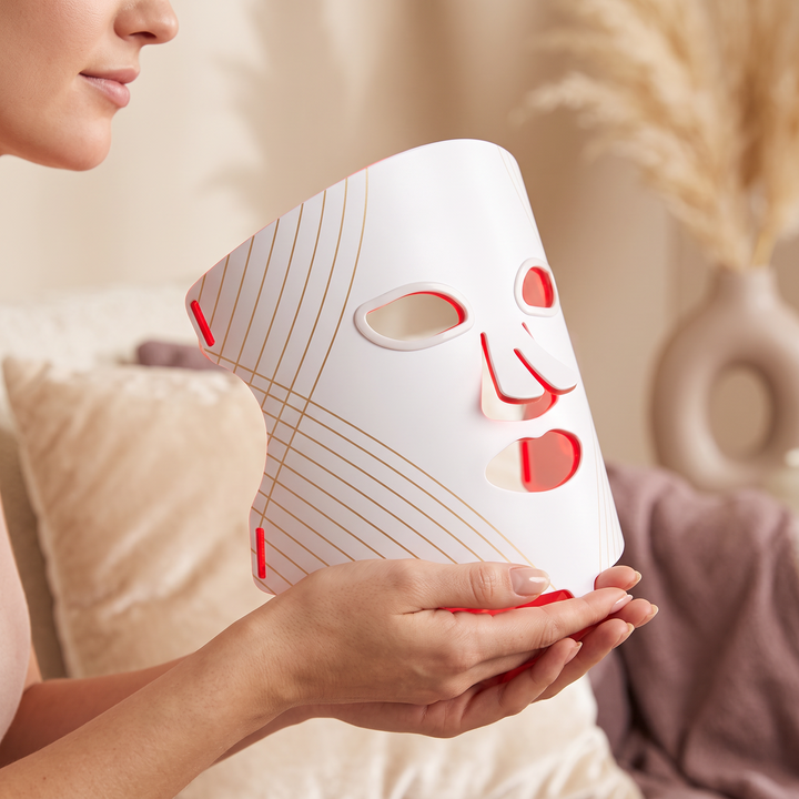 Lyra | LED Red Light Therapy Face Mask, Hands Free Rechargeable Facial Device for At Home Skincare Routines