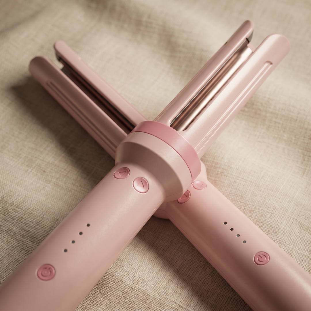 Cielo Cool Air 3 in 1 Automatic Curling Iron Rotating Anti Tangle Ionic Hair Styler for Curls Waves and Straight Hair
