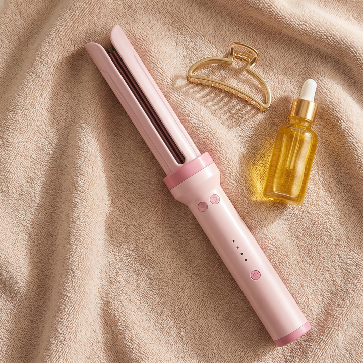 Cielo Cool Air 3 in 1 Automatic Curling Iron Rotating Anti Tangle Ionic Hair Styler for Curls Waves and Straight Hair