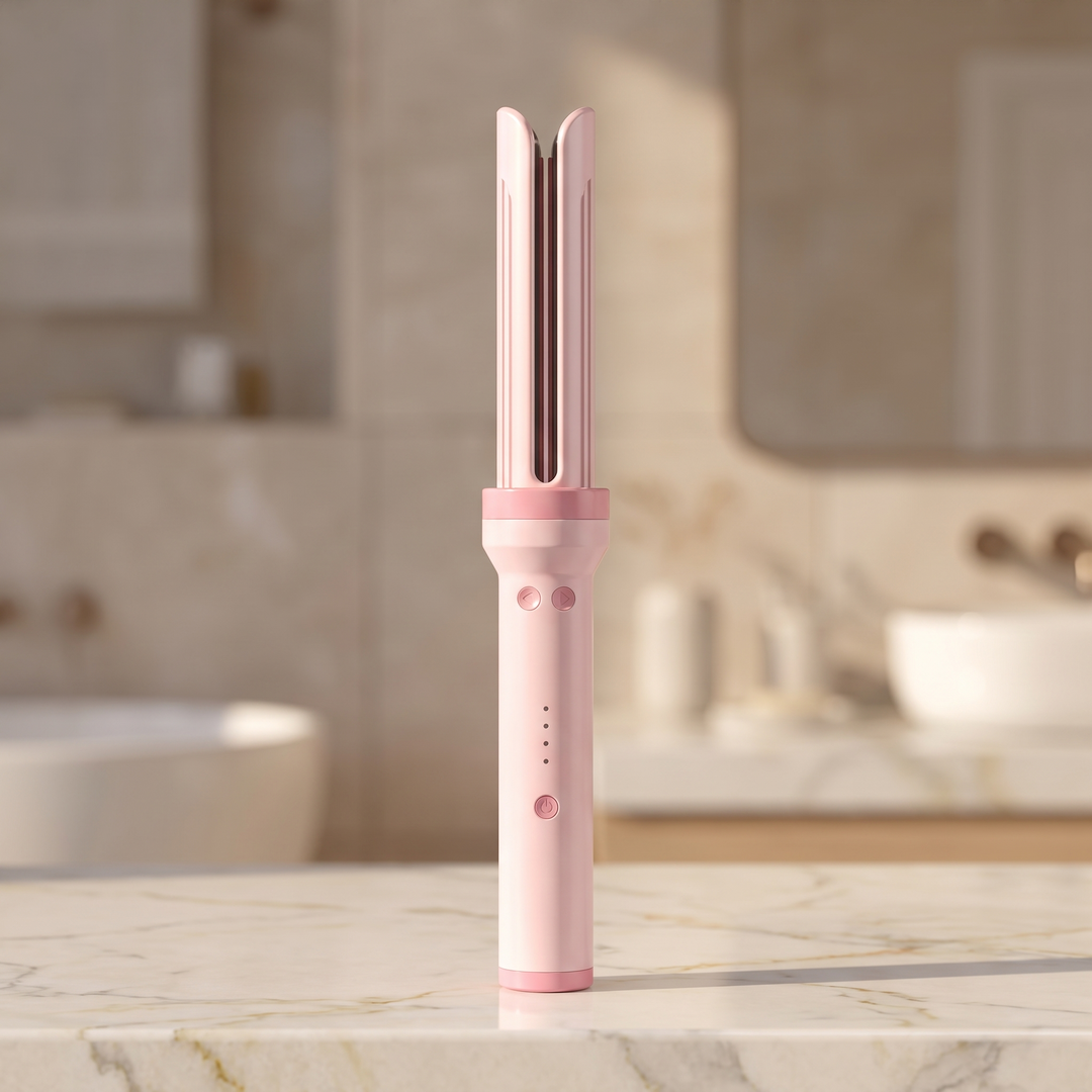 Cielo Cool Air 3 in 1 Automatic Curling Iron Rotating Anti Tangle Ionic Hair Styler for Curls Waves and Straight Hair