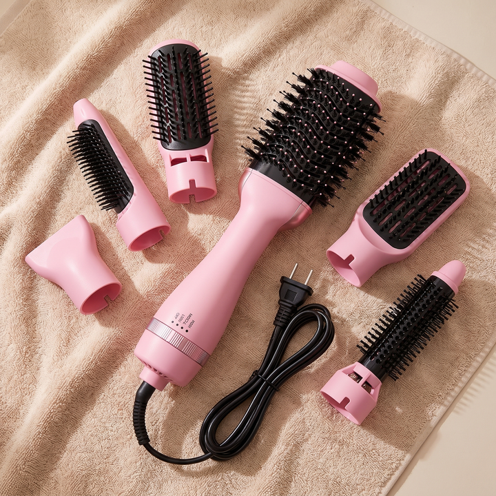 Talia 4 in 1 Ionic Hot Air Styling Brush Ceramic Titanium Blow Dryer Brush for Frizz Free Volume and Salon Blowouts