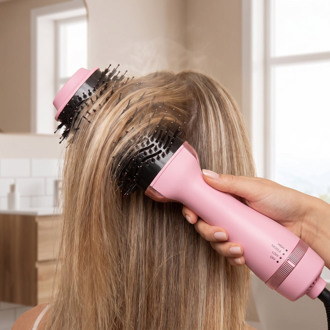 Talia 4 in 1 Ionic Hot Air Styling Brush Ceramic Titanium Blow Dryer Brush for Frizz Free Volume and Salon Blowouts
