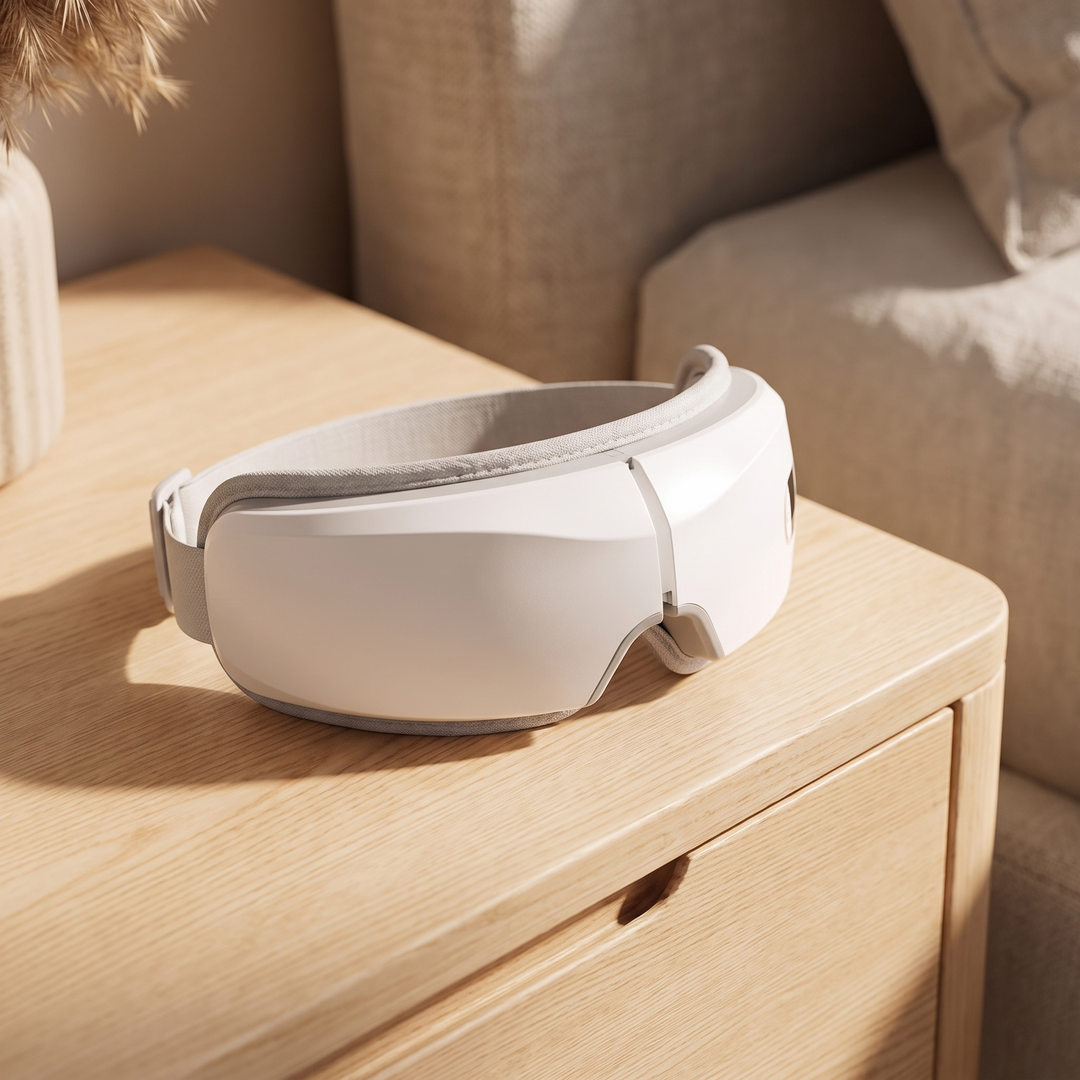 Sereva 4D Smart Eye Massager Heated Air Pressure Relaxation Mask with Bluetooth Music for Tired Eyes and Screen Fatigue