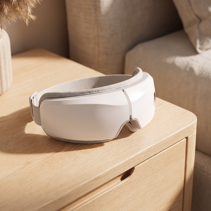 Sereva 4D Smart Eye Massager Heated Air Pressure Relaxation Mask with Bluetooth Music for Tired Eyes and Screen Fatigue