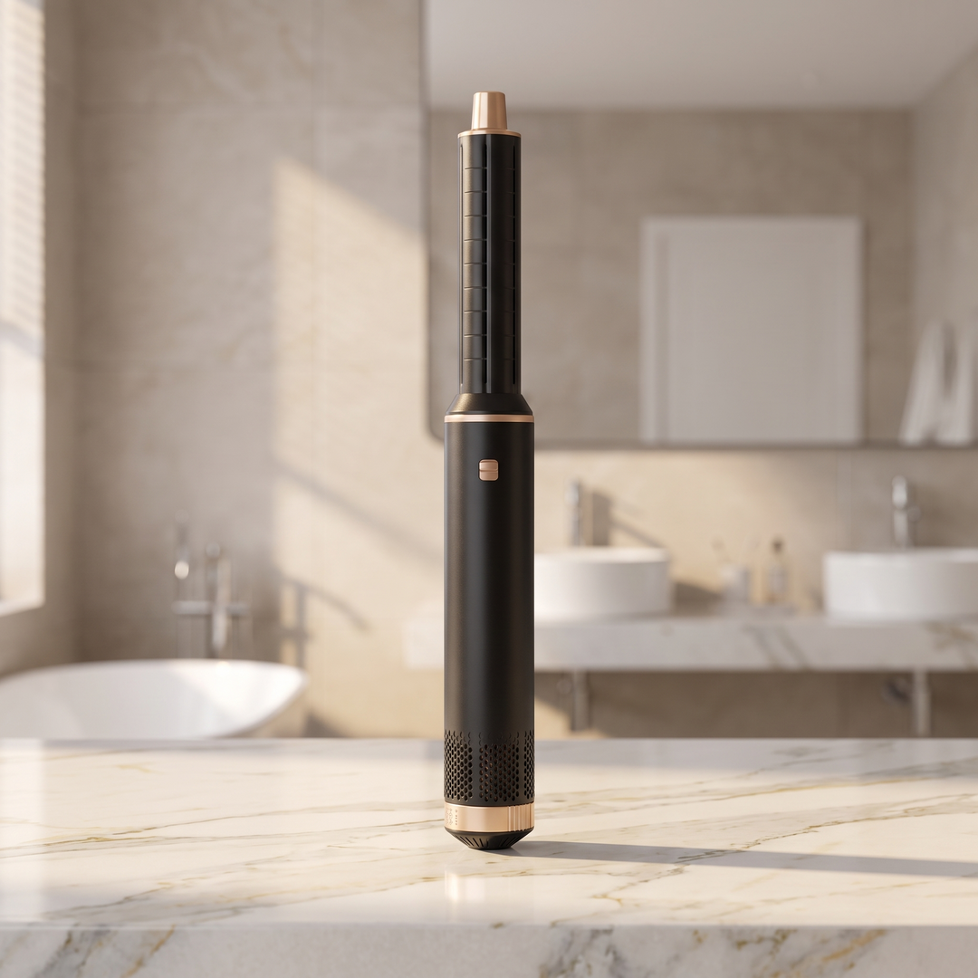 Amelie 5 in 1 Air Wrap Styler Ionic Blow Dryer Brush Set with Curling Barrels for Effortless Waves and Volume