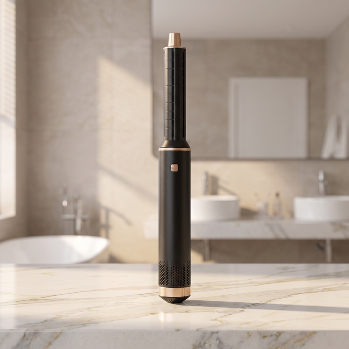 Amelie 5 in 1 Air Wrap Styler Ionic Blow Dryer Brush Set with Curling Barrels for Effortless Waves and Volume