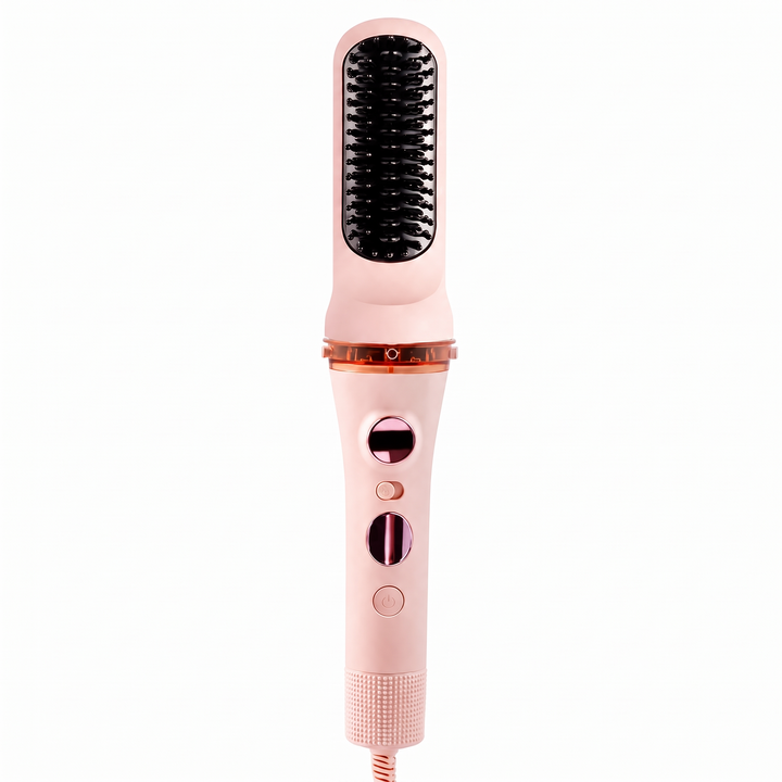 Elowen Automatic Rotating Curling Iron Ceramic Auto Hair Curler with LED Temperature Display and Anti Tangle Chamber