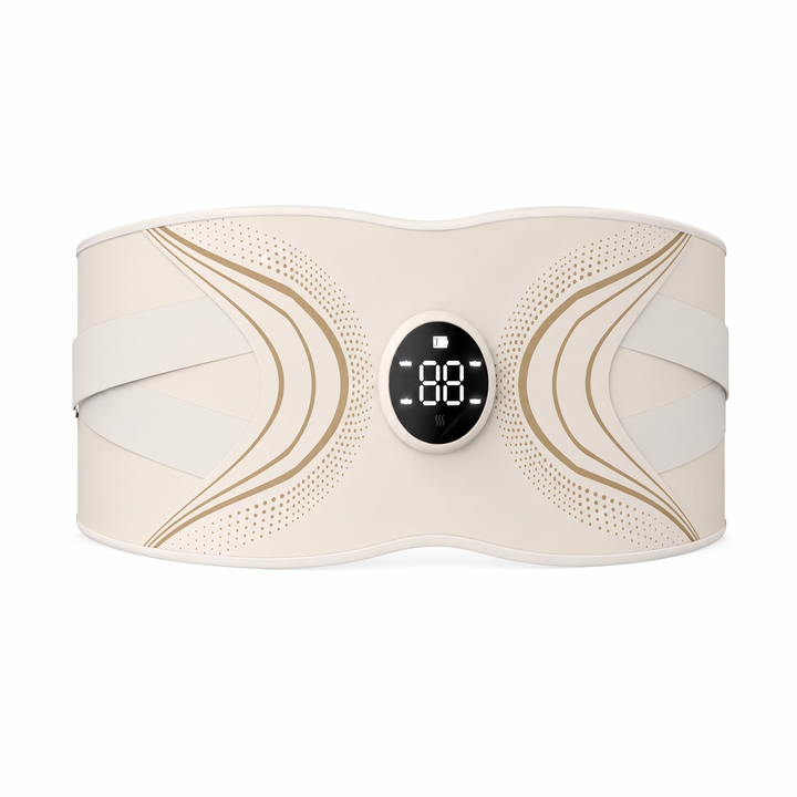Nera Wearable EMS and Red Light Waist Belt Rechargeable Cordless Core Trainer with Adjustable Intensity and Remote