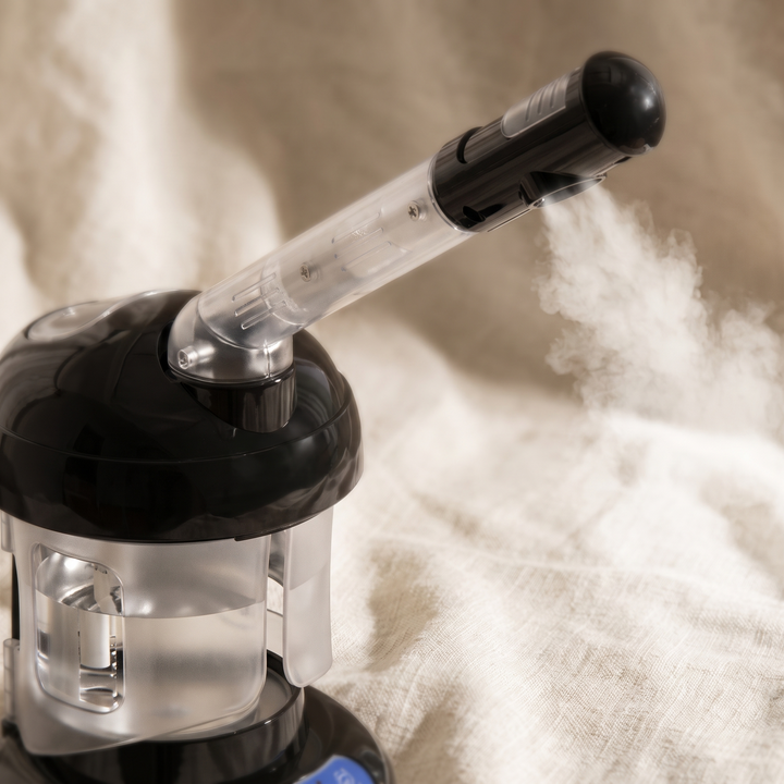 Isla Nano Ionic Facial Steamer with Extendable Arm Warm Mist Home Spa Steamer for Cleansing Prep and Congested Skin