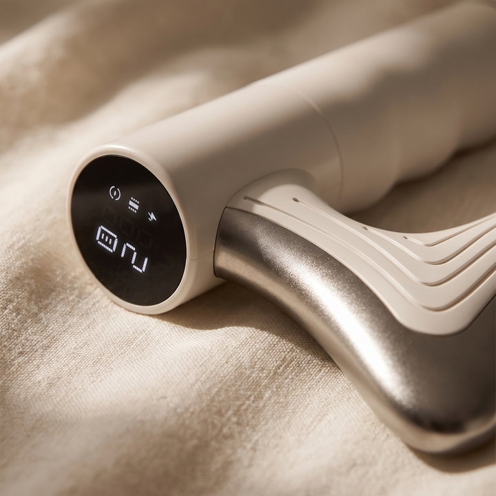 Sena Heated Gua Sha Body Massager Rechargeable Contoured Edge Tool with Warmth and Vibration for Legs Arms and Back