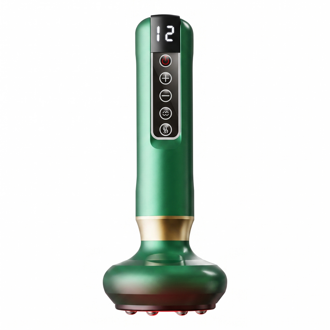 Nira Electric Cupping Massager Rechargeable Handheld Suction and Heat Device with 12 Levels for Arms Legs Back and Body