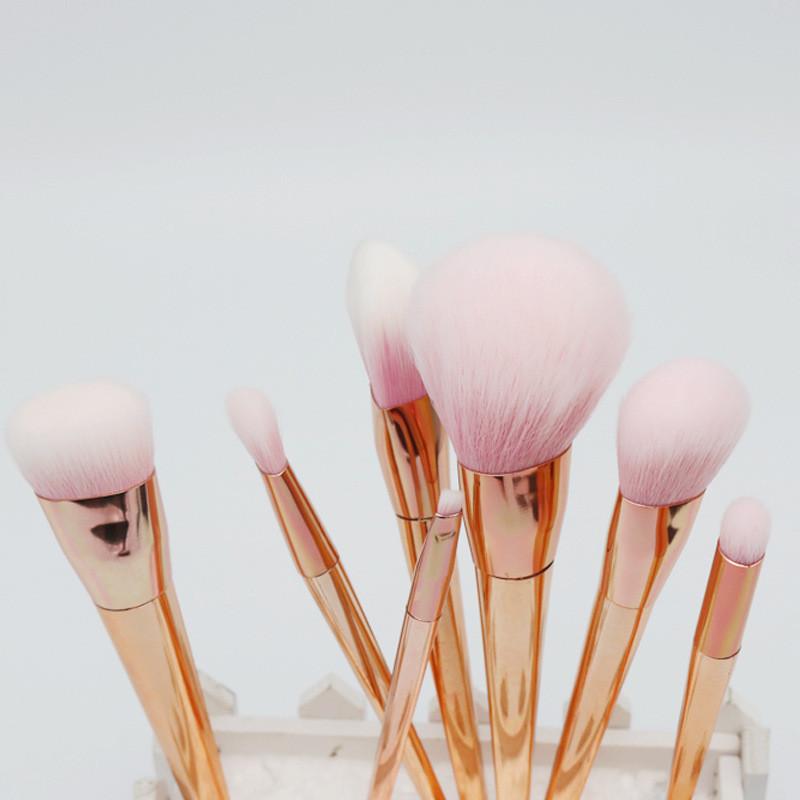 Rose Gold Contour Makeup Brushes - 7 Piece Set | Bowlift
