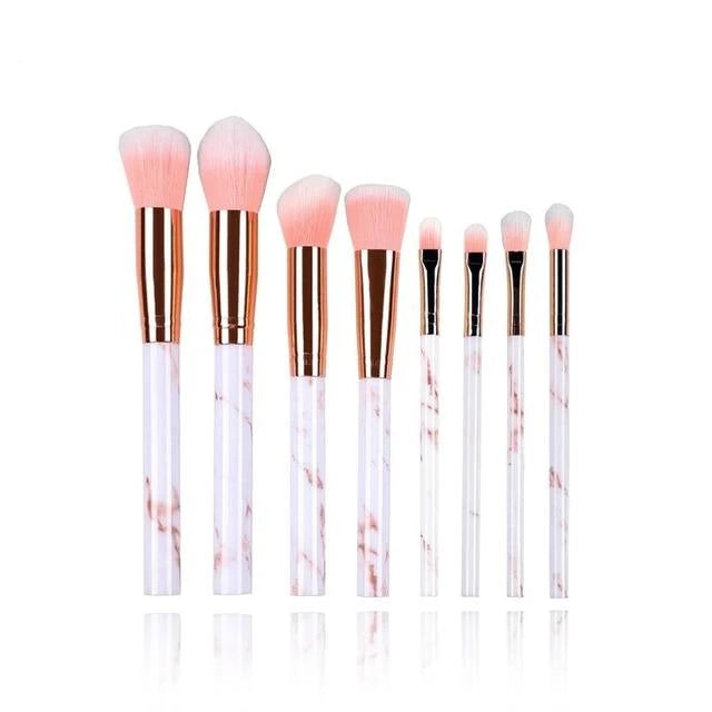 Fotina - Marble Pattern Professional Make-Up Brushes | Bowlift
