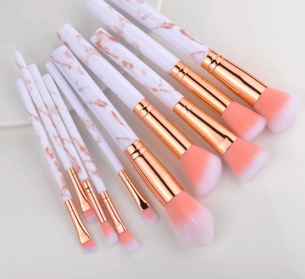 Fotina - Marble Pattern Professional Make-Up Brushes | Bowlift