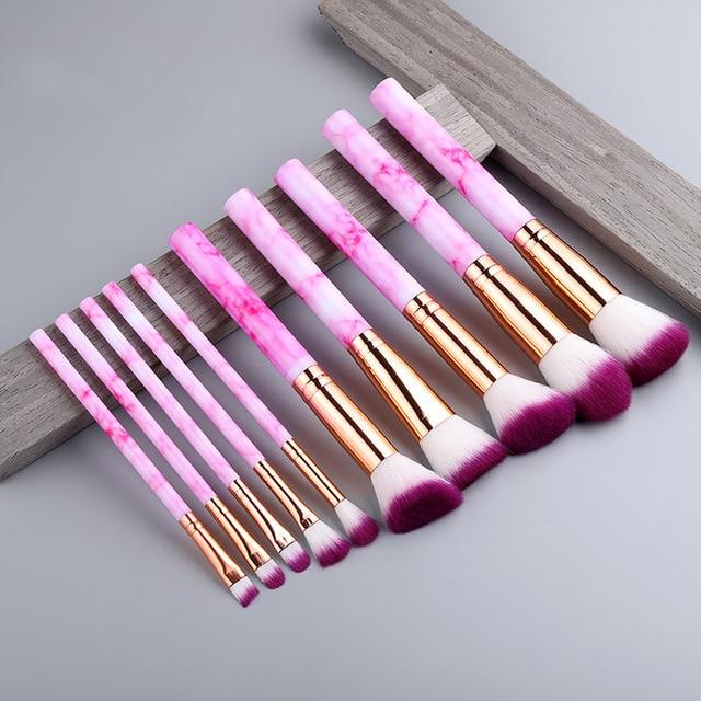 Fotina - Marble Pattern Professional Make-Up Brushes | Bowlift