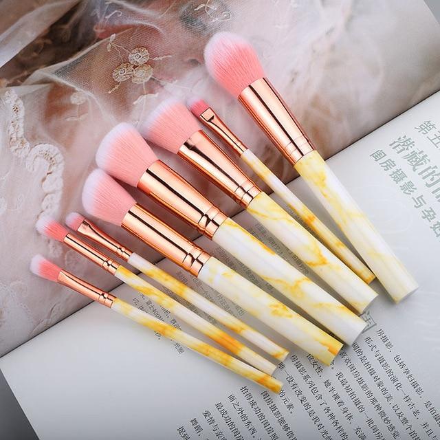 Fotina - Marble Pattern Professional Make-Up Brushes | Bowlift