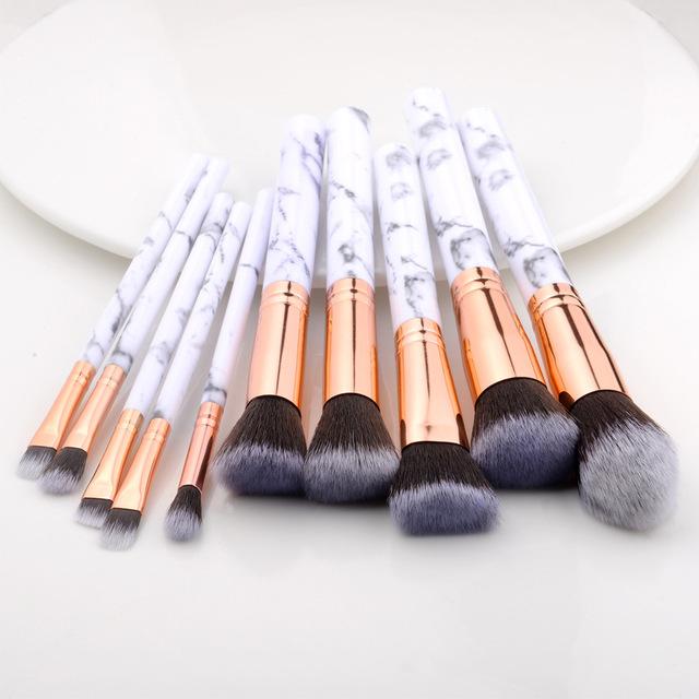 Fotina - Marble Pattern Professional Make-Up Brushes | Bowlift