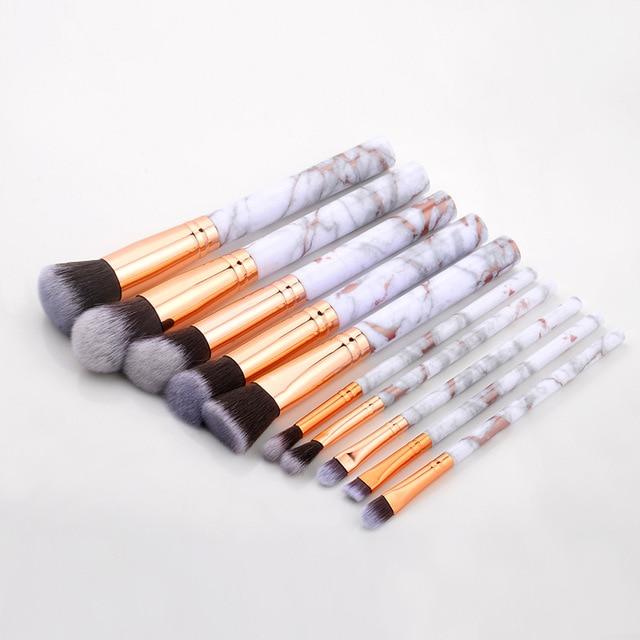 Fotina - Marble Pattern Professional Make-Up Brushes | Bowlift