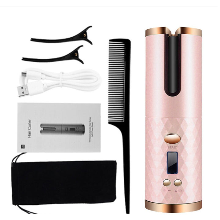BowLift | Wireless Tourmaline Ceramic Cone Automatic Hair Curler